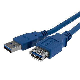 Rallonge USB 3.0 type AA M/F 0,50m - bleu