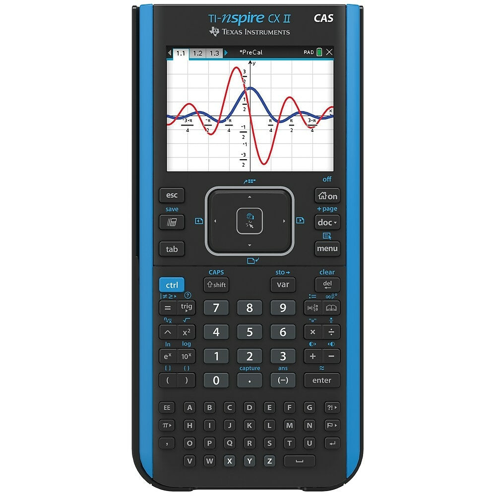 Image of Texas Instruments TI-Nspire CX II CAS Handheld Graphing Calculator