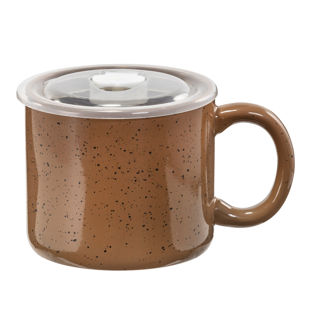 Image of Sully Ceramic Soup Mug - Tan, Brown