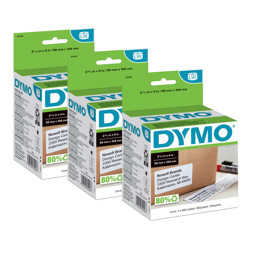 Image of Dymo LabelWriter Shipping Labels - 2-5/16" x 4" - 3 Pack