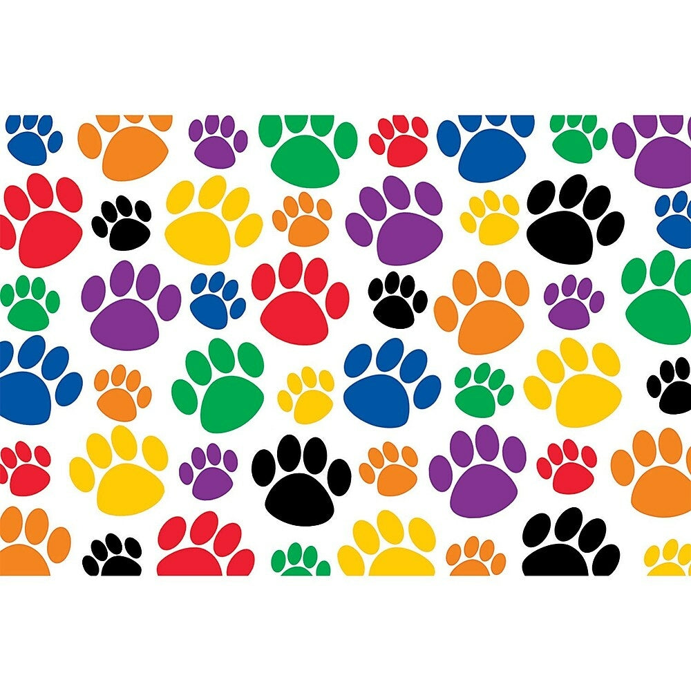 Image of Teacher Created Resources Colourful Paw Prints Post Card, 180 Pack (TCR4799)