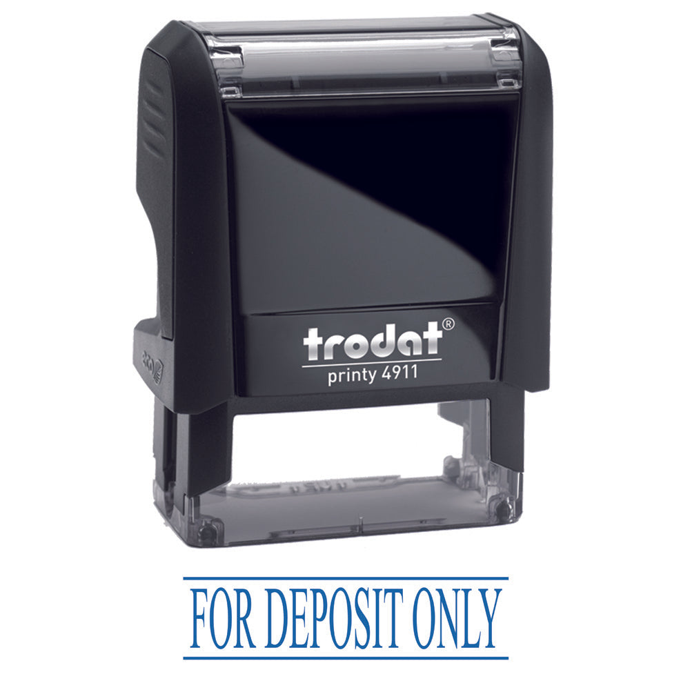 Image of Trodat Printy "FOR DEPOSIT ONLY" Climate Neutral Self-Inking Stamp 4911