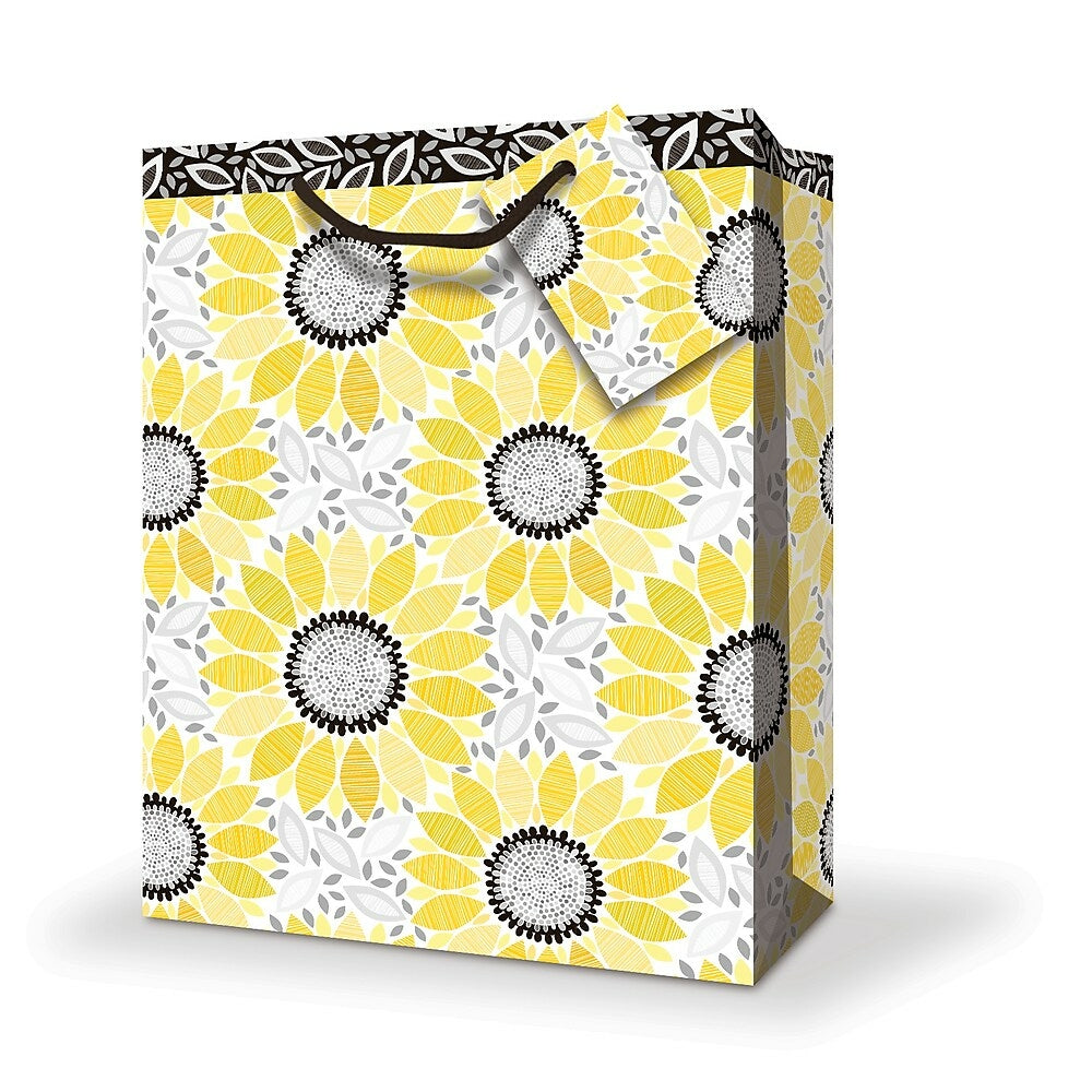 Image of Millbrook Studios Gift Bags - Jumbo - Sunflowers - 12 Pack (47622)