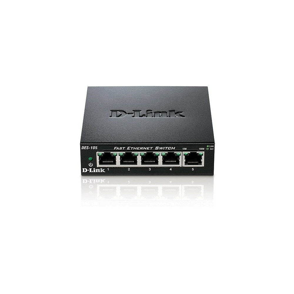 Image of D-Link DES-105 5 Port Fast Ethernet Switch