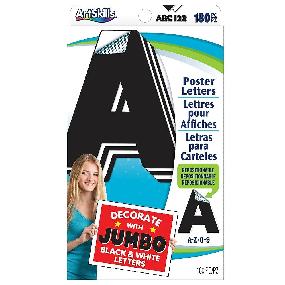 Image of Artskills Jumbo Black And White, 180 Pack