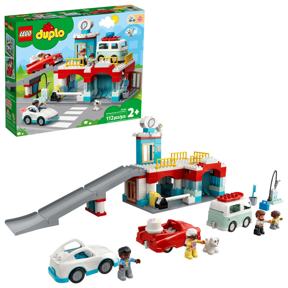 Image of LEGO DUPLO Parking Garage and Car Wash Building Toy - 112 Pieces
