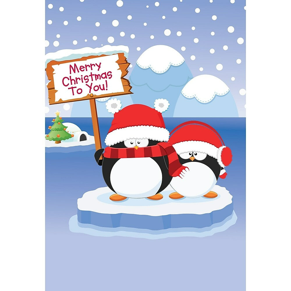 Image of Merry Christmas, Penguin, 18 Pack