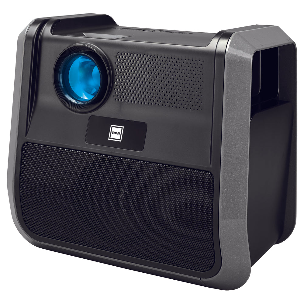 Image of RCA Portable 480P Projector Entertainment System, Black Graphite