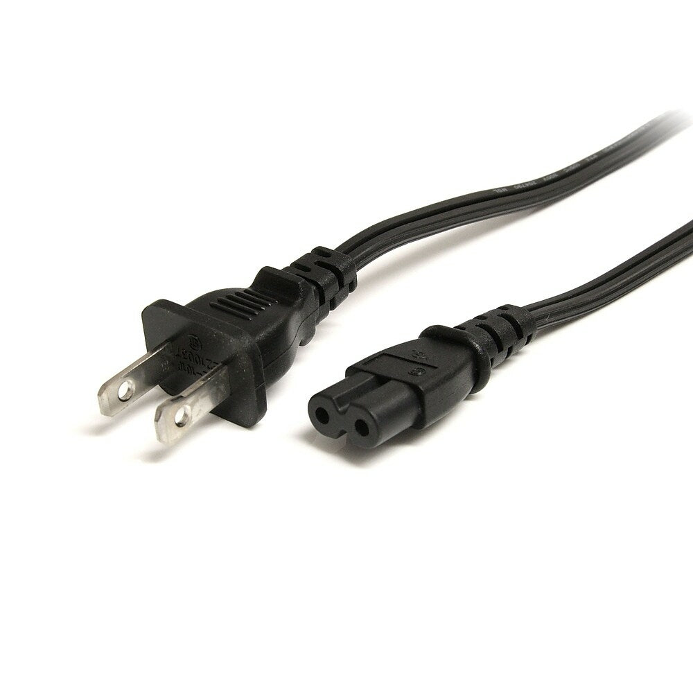 Image of StarTech Standard Laptop Power Cord, NEMA 1, 15P to C7, 6 Ft