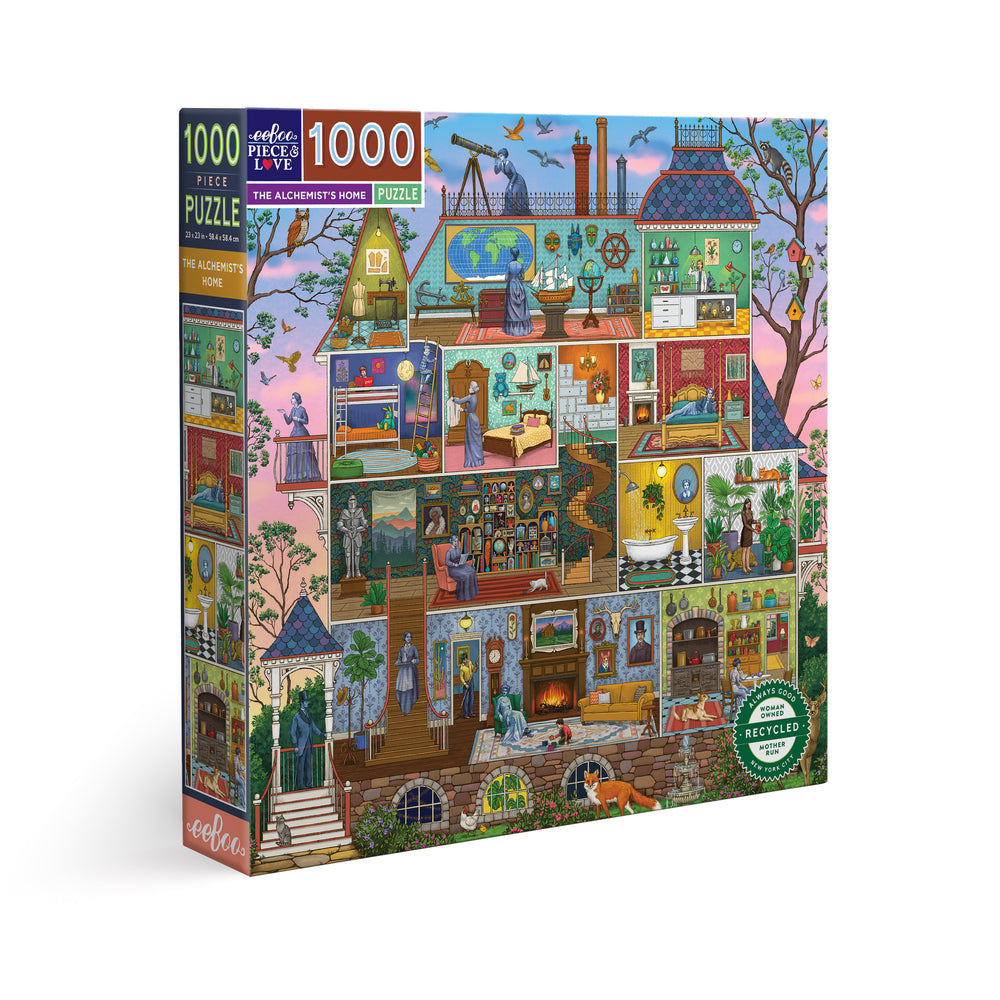 Image of eeBoo Alchemist Home Square Jigsaw Puzzle - 1000 Piece
