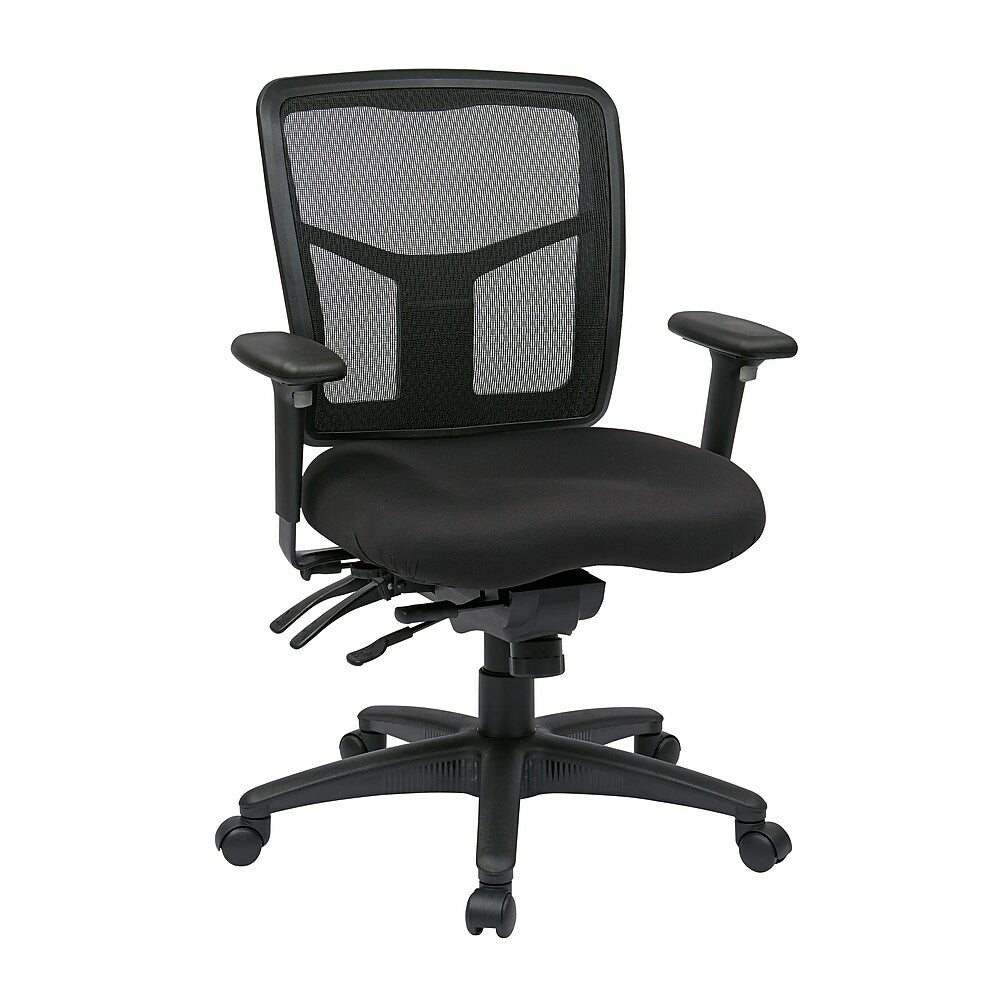 Image of ProGrid Mesh Mid Back Chair w/ Seat Slider, Black