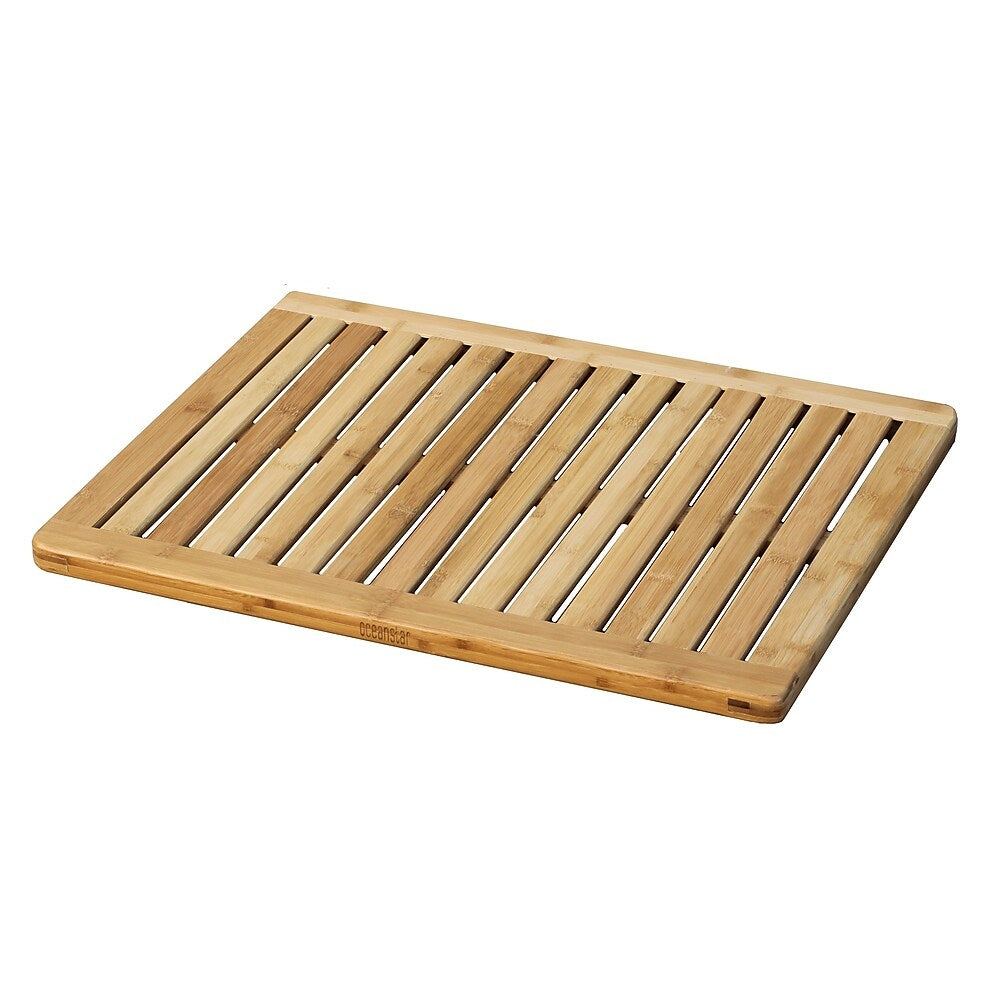 Image of Oceanstar FM1163 Bamboo Floor and Shower Mat