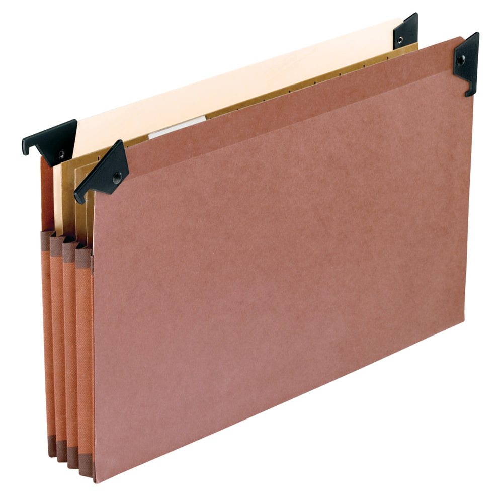 Image of Pendaflex Expanding Hanging File with Swing Hooks, Three Dividers, Legal Size, 3 1/2" Expansion