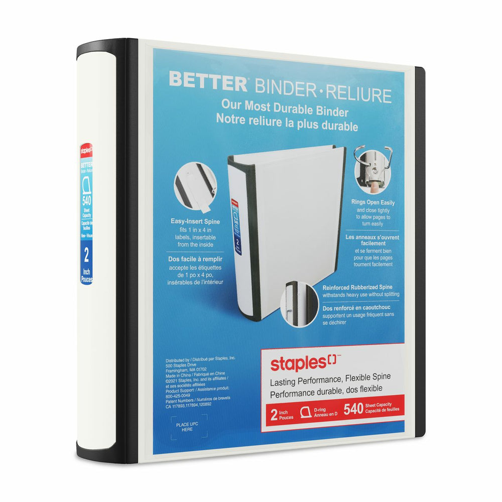 Image of Staples Better Binder - 2" - White