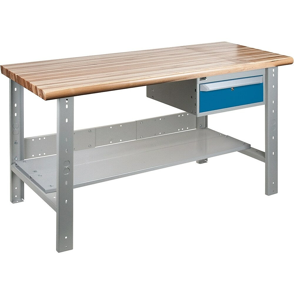 Image of Kleton Pre-Designed Workbenches - 2500 Lbs. Cap. - 72" W x 36" D - 34" H, Grey
