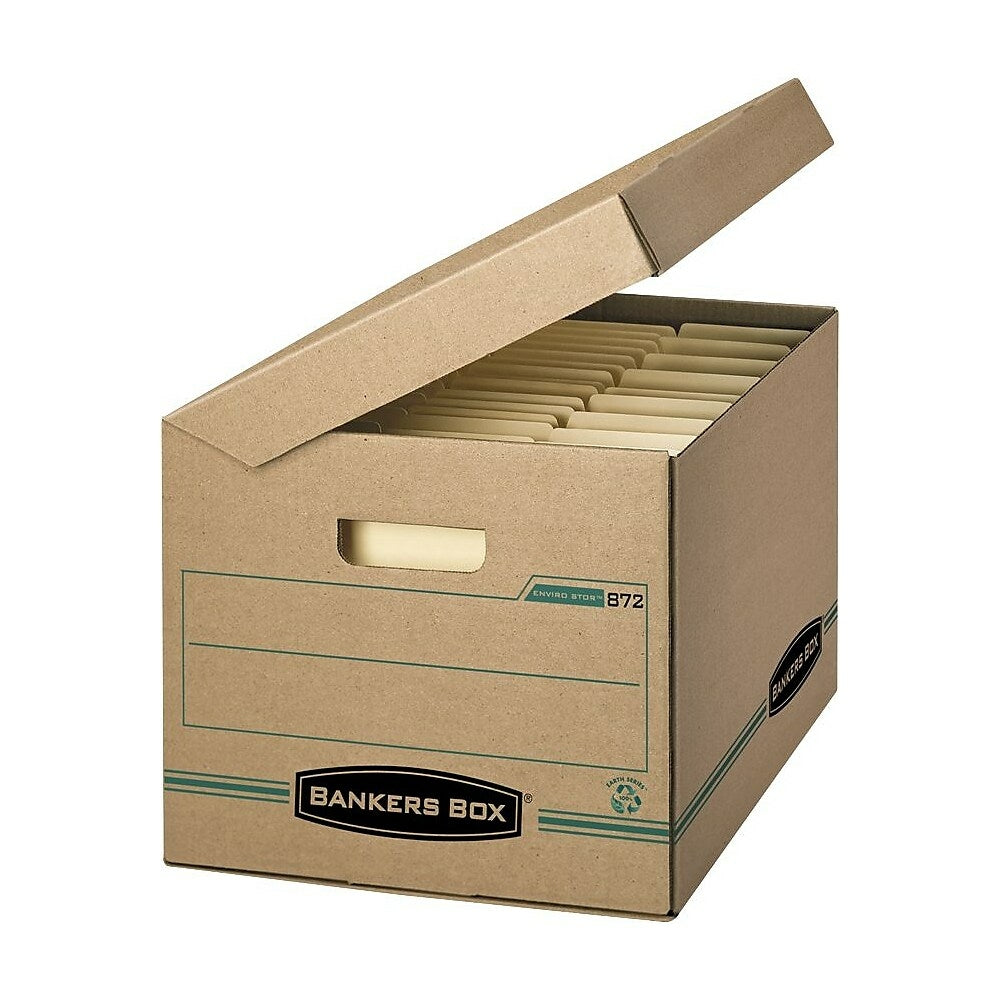 Image of Bankers Box Enviro Stor Letter/Legal Storage Box - Brown Kraft - 25 Pack