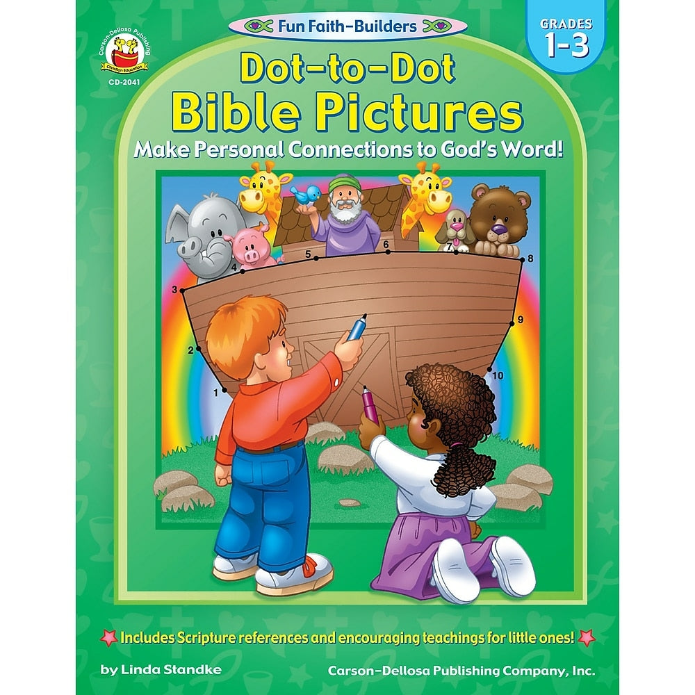 Image of eBook: Christian 2041-EB Dot-to-Dot Bible Pictures - Grade 1 - 3