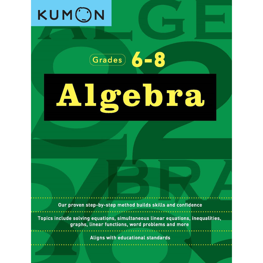 Image of Kumon Educational Workbook - Middle School Algebra