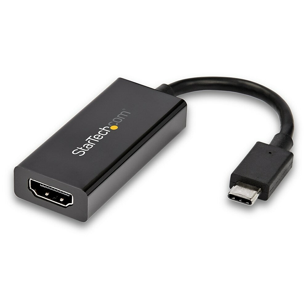 Image of StarTech USB-C to HDMI Adapter with HDR, 4K 60Hz, Black (CDP2HD4K60H)