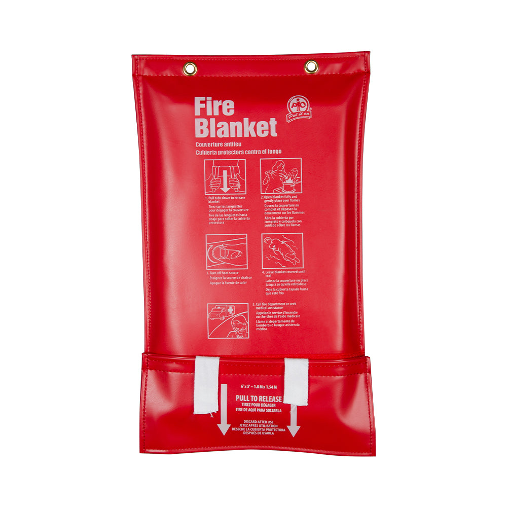 Image of Wasip Fire Blanket - PVC Pouch - 6 x 5ft