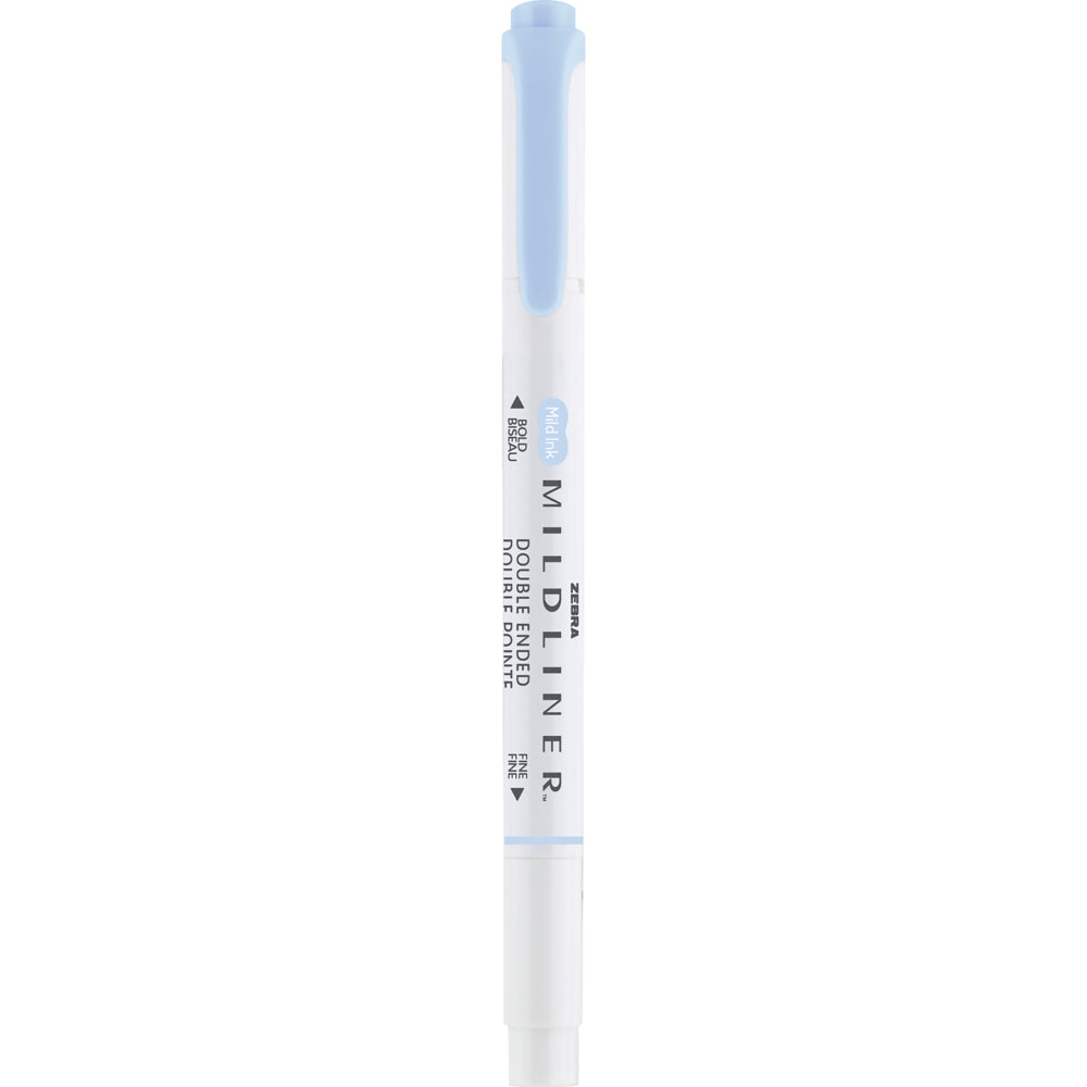 Image of Zebra Mildliner Double Ended Highlighter - Soda Blue