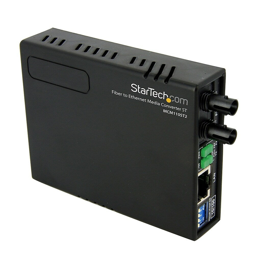 Image of StarTech 10/100 Multi Mode Fiber Copper Fast Ethernet Media Converter St 2 Km