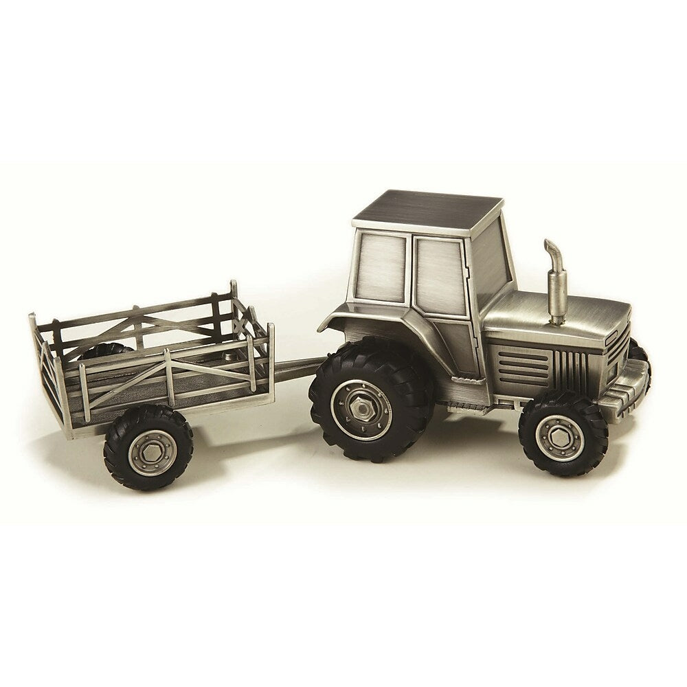 Image of Elegance Pewter Plated Tractor Bank