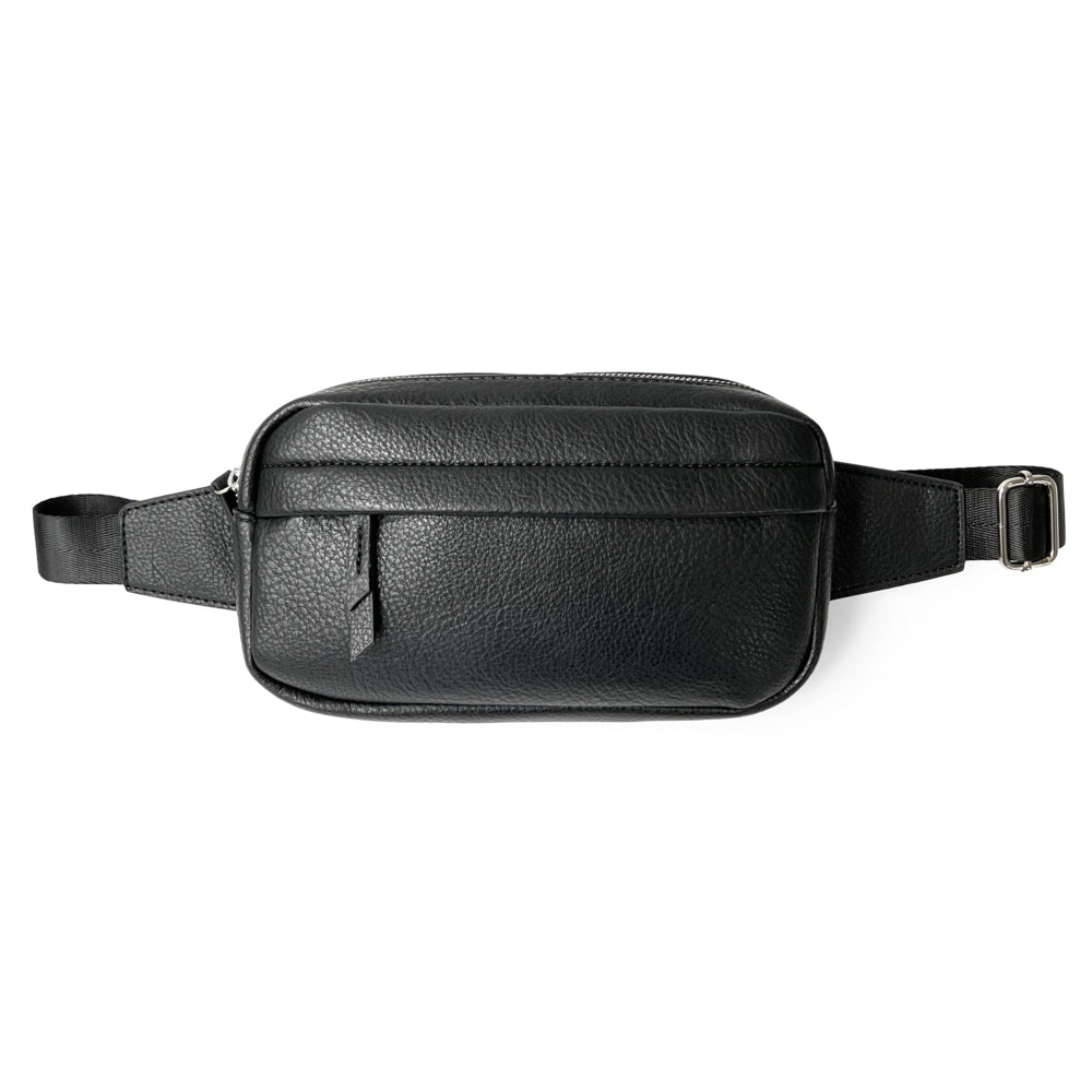Image of Nicci Waist Bag with Web Strap - Black