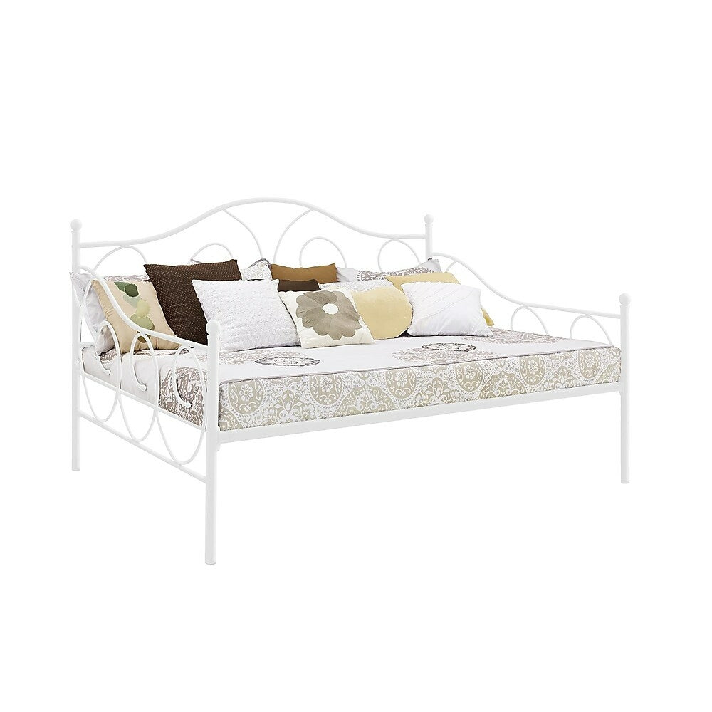 Image of DHP Victoria Full Size Metal Daybed Full - White