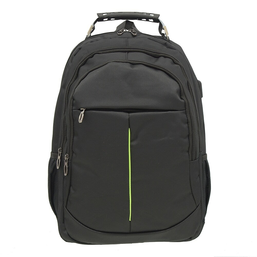 Image of Club Rochelier Multi-Pocket Backpack with USB Port & Charger, Black