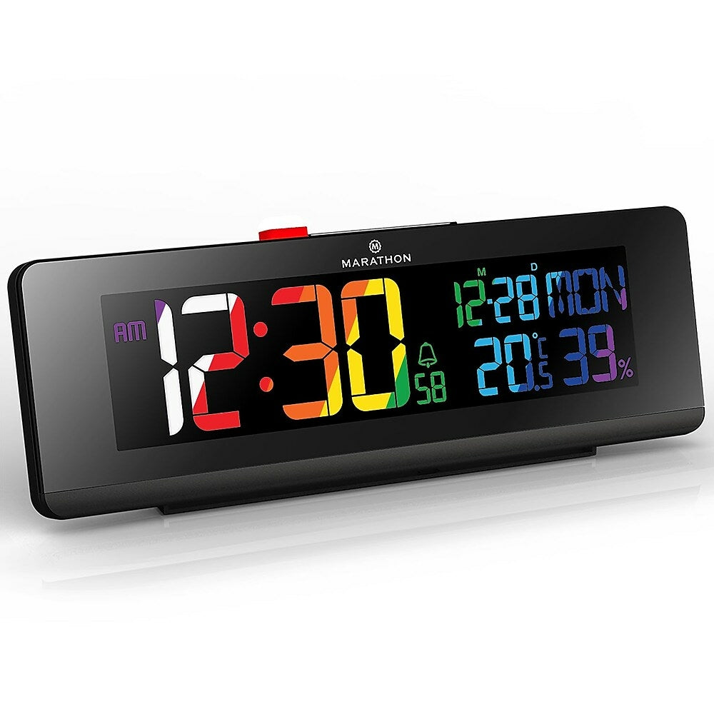 Image of Marathon Spectrum Clock, Black