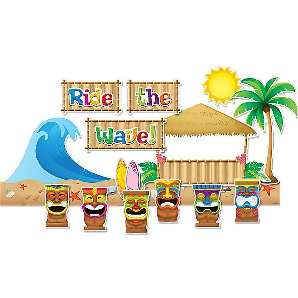 Image of Teacher Created Resources Bulletin Board Display Set, Surfs Up, 63 Pack (TCR5517)