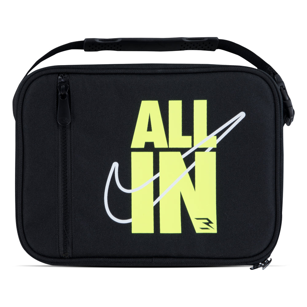 Image of Nike 3BRAND by Russell Wilson Verbiage Lunch Tote - Big Boys - Black
