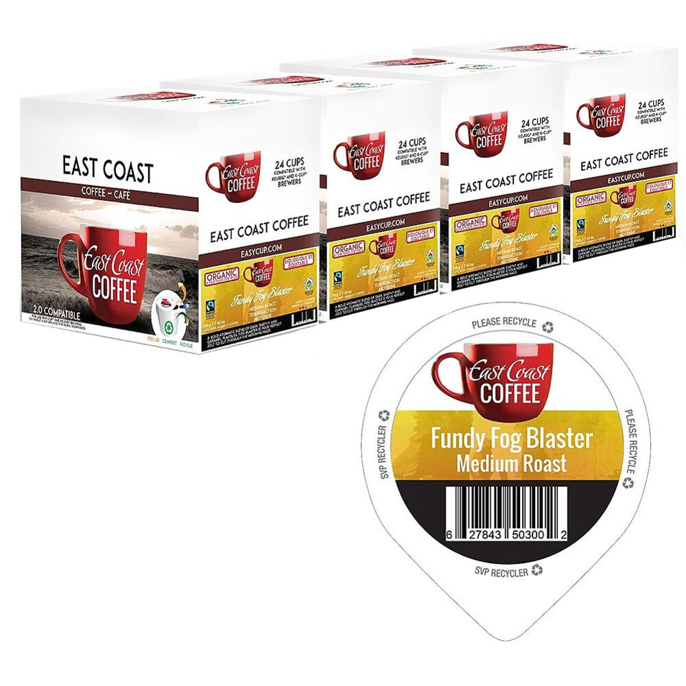 Image of East Coast Coffee Fundy Fog Blaster K-Cup Pods - Medium Roast - 96 Pack