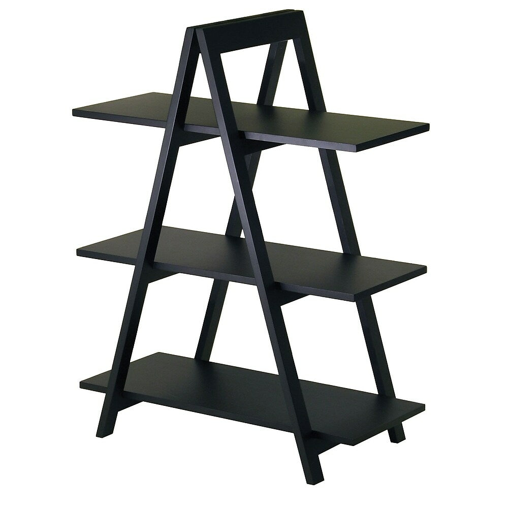 Image of Winsome 3-Tier A-Frame Shelf, Black