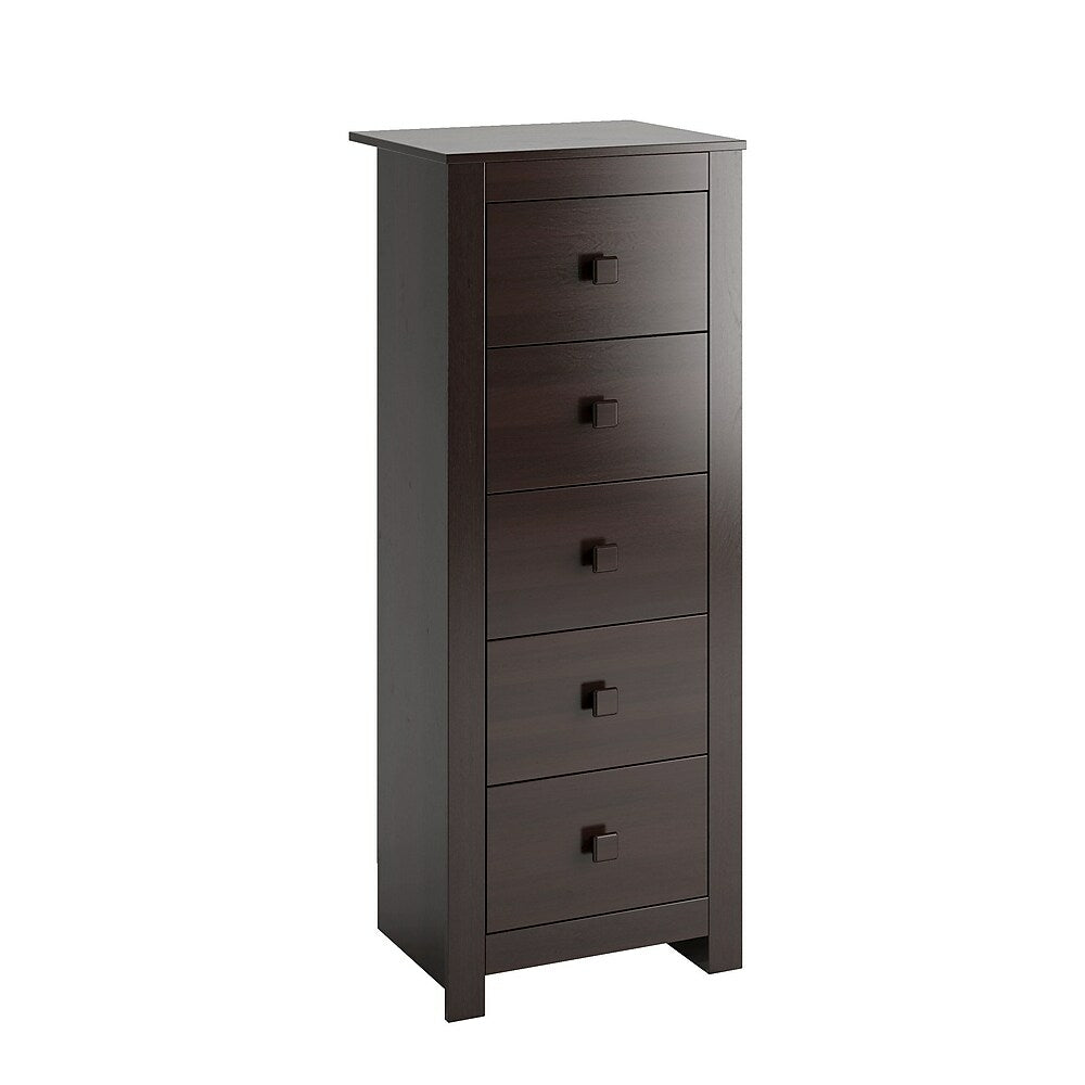 Image of CorLiving BMG-371-T Madison Tall Boy Chest of Drawers Dresser, Rich Espresso