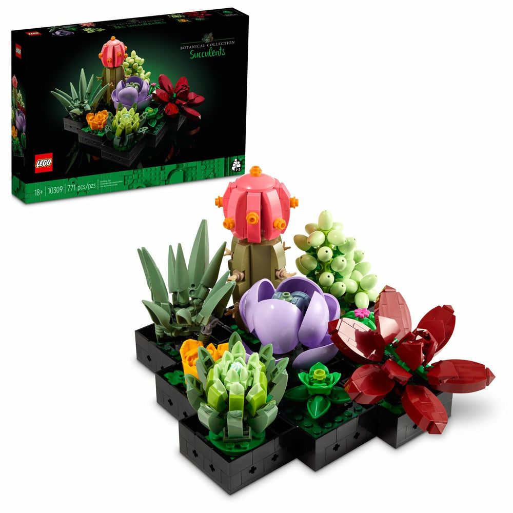 Image of LEGO Succulents Plant Decor Building Kit - 771 Pieces