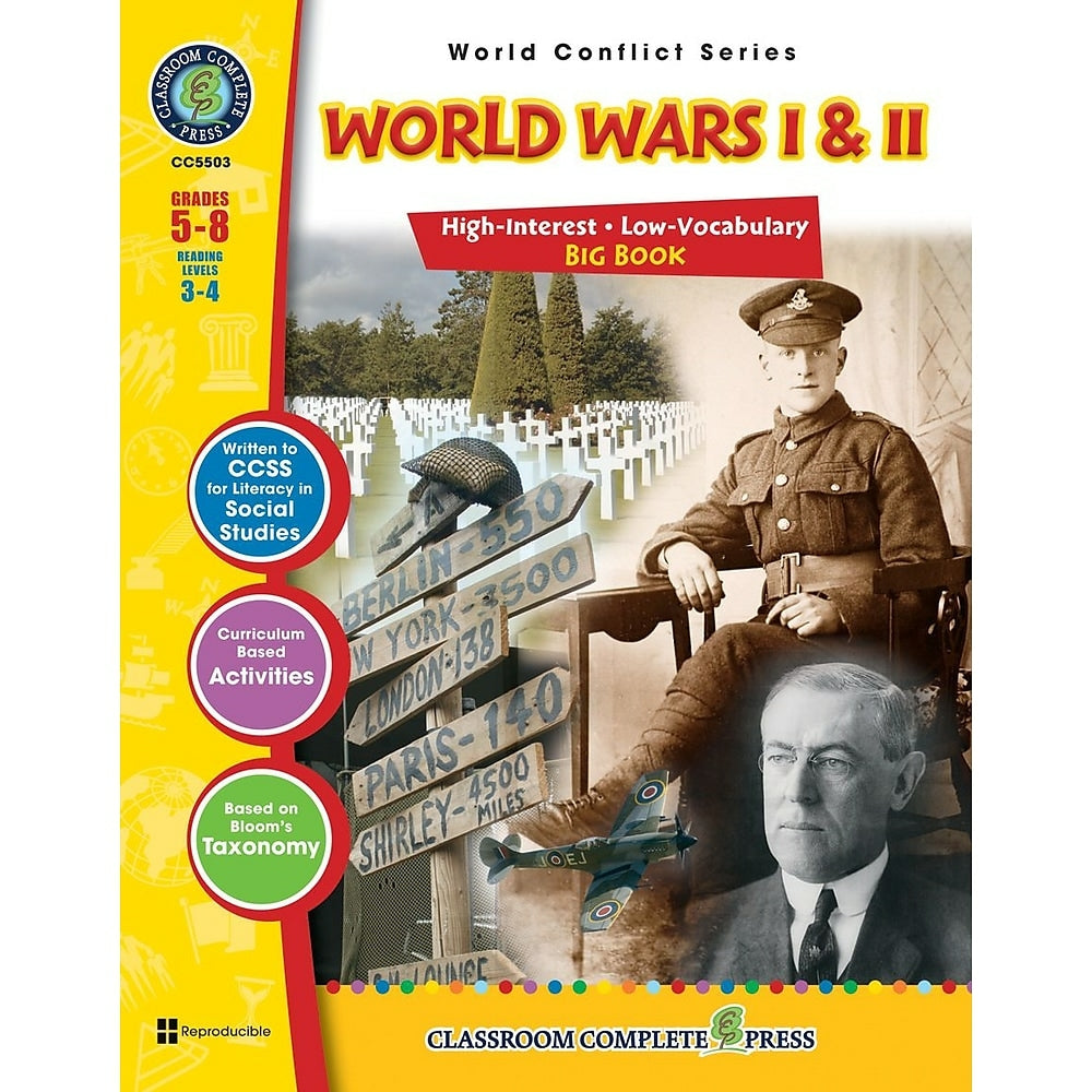 Image of eBook: World Wars I & II Big Book - (PDF version - 1-User Download) - ISBN 978-1-55319-358-6 - Grade 5 - 8