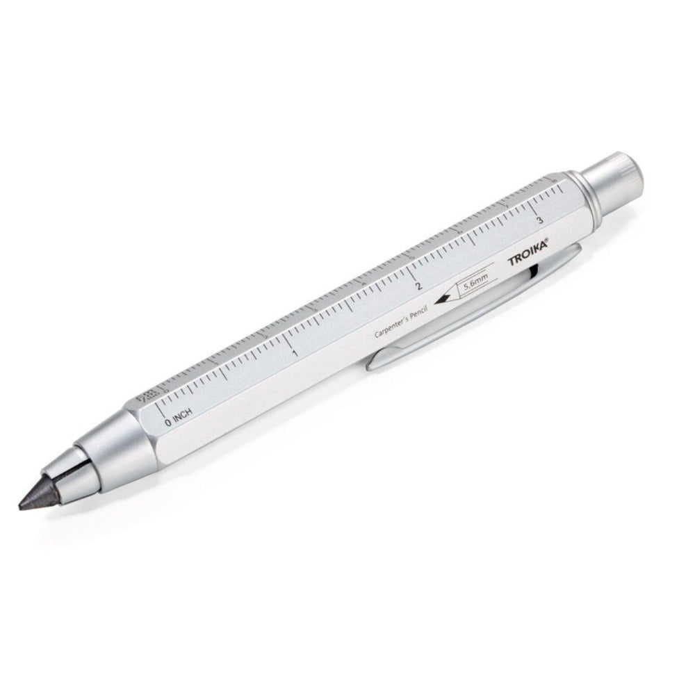 Image of Troika Contruction Carpenter's HB Pencil - 5.6 mm - Silver
