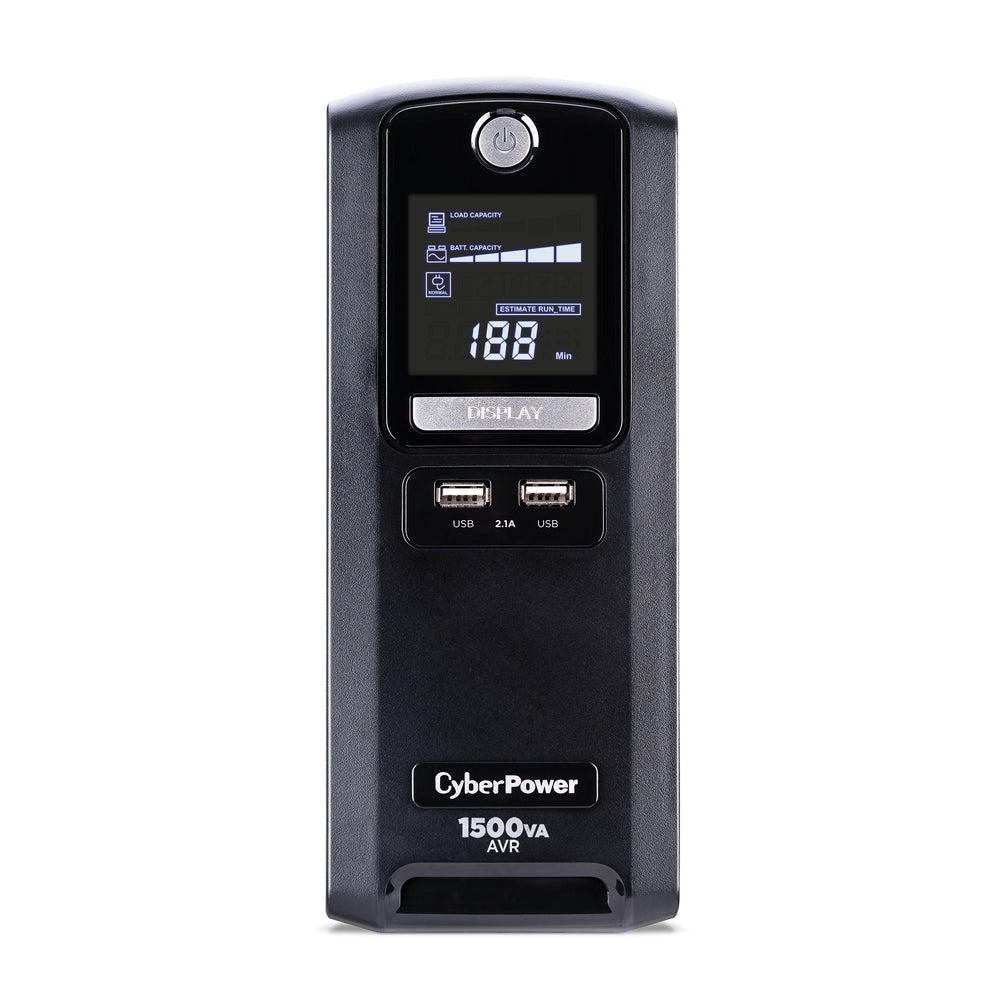 Image of CyberPower 1500VA 10-Outlet Battery Backup UPS System - Black