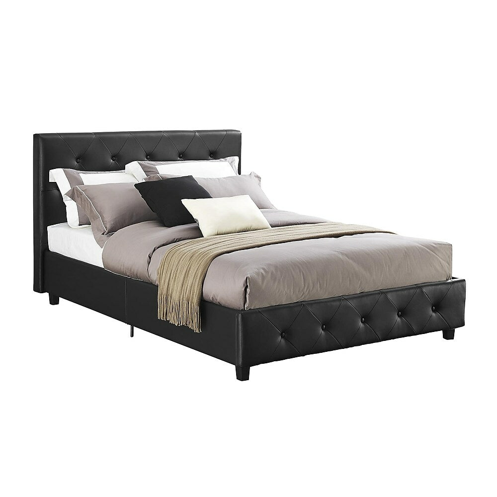 Image of DHP Dakota Upholstered Bed Full - Black