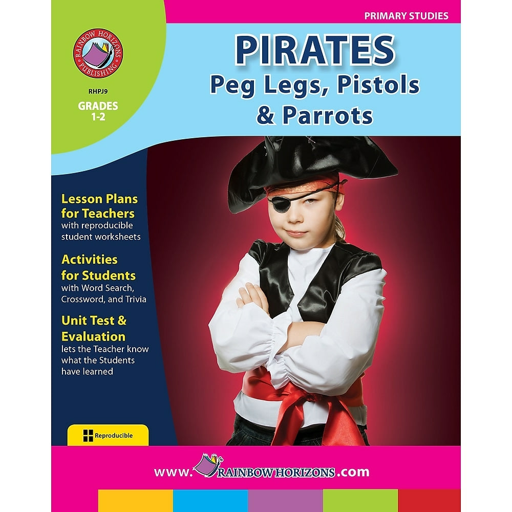 Image of eBook: Pirates: Peg Legs, Pistols & Parrots (PDF version - 1-User Download) - ISBN 978-1-55319-157-5 - Grade 1 - 2