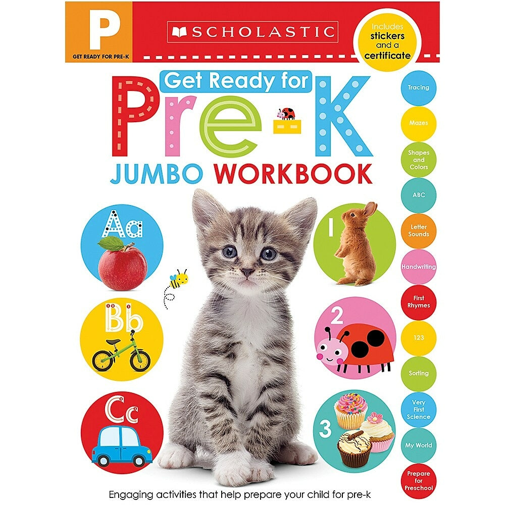 Image of Scholastic Early Learners Jumbo Workbook - Get Ready for Pre-K