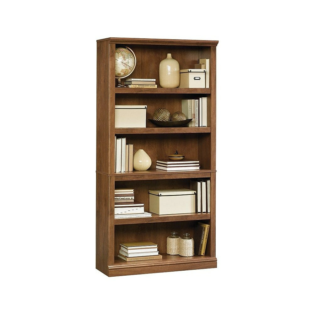 Image of Sauder 5-Shelf Bookcase, Oiled Oak