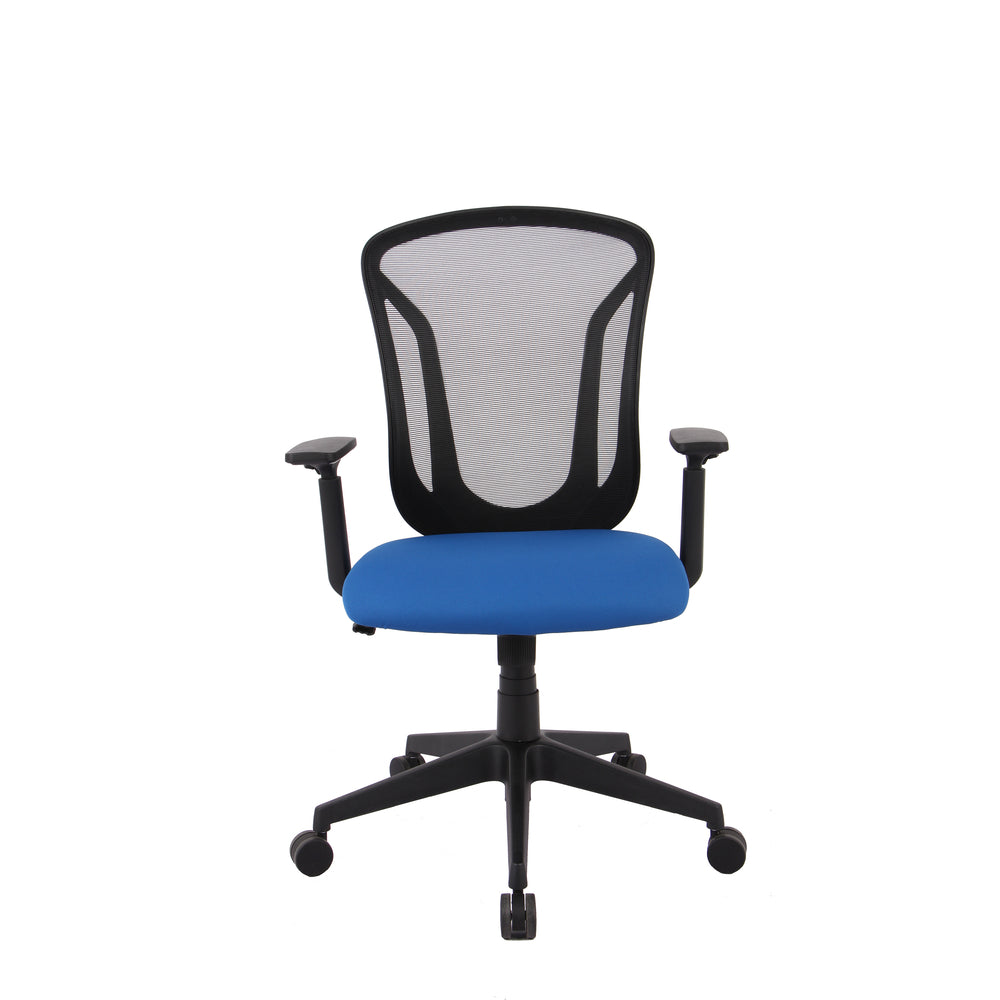 Image of Brassex Abel Desk Chair - Black/Blue