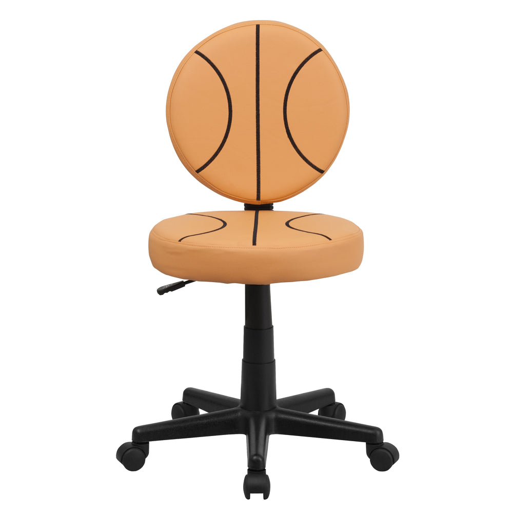 Image of Flash Furniture Basketball Swivel Task Chair, Orange