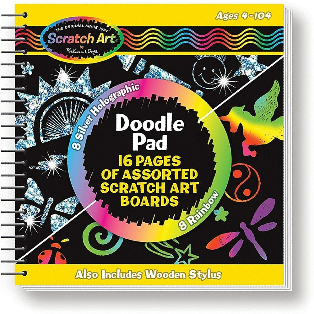 Image of Melissa & Doug Pad Activity Book, Doodle Pad, 3 Pack