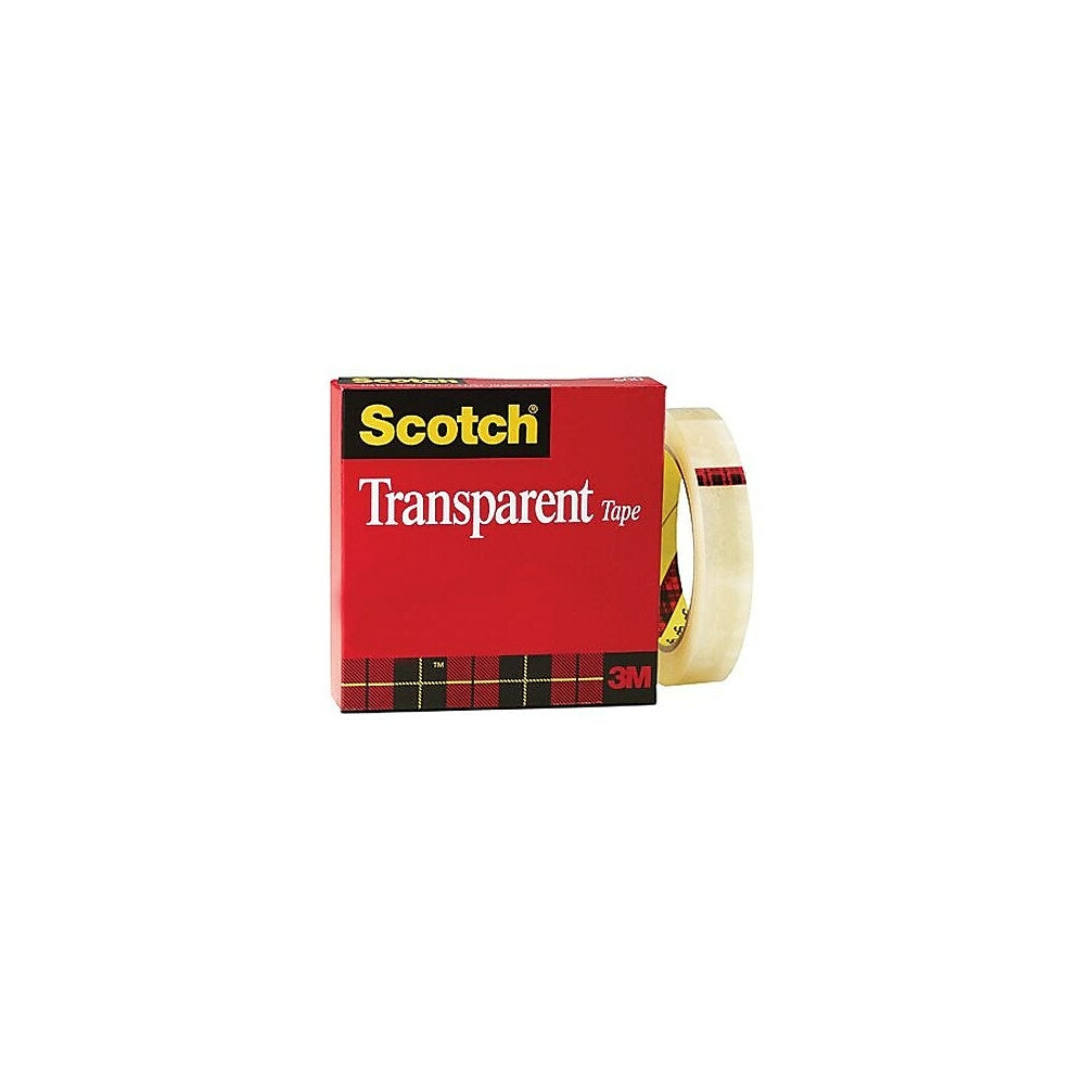 Image of Scotch Transparent Tape, Boxed, 18 mm x 65.8 m