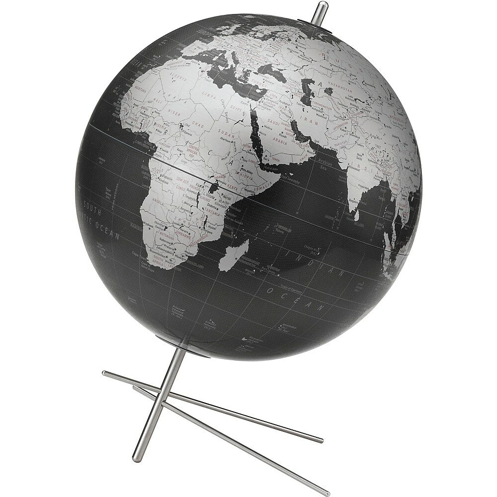 Image of Replogle Mikado 12" Desk Globe, Black and Silver