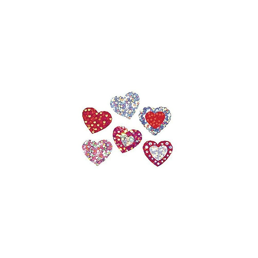 Image of Trend Enterprises Sparkle Stickers, Shimmering Hearts, 864 Pack, 72 Pack